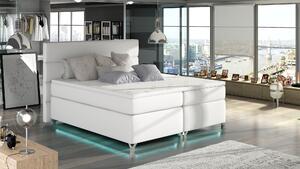 Luxusní box spring postel Arkea + LED 180x200, Eko-kůže Soft 17