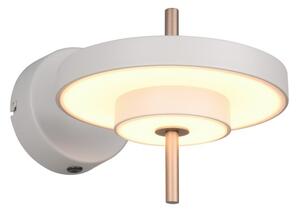 Trio T240270176 LED nástěnné svítidlo KEATON | 10W integrovaný LED zdroj | 1x1200lm | 2300+3000+4000K | Trio - SwitchDimmer | šedá