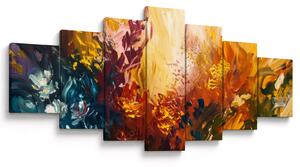 Obraz - Abstraktní malba květin (210x100 cm)