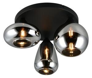 Trio T617030332 přisazené stropní svítidlo LUMINA | 10W E14 | černá | kouřová