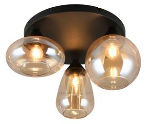 Trio T617030313 přisazené stropní svítidlo LUMINA | 10W E14 | černá | kouřová