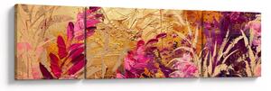 Obraz - Abstraktní malba květin II. (170x50 cm)