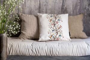 Povlak na polštář blooming tree, canvas bavlna