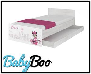 Dětská postel MAX se šuplíkem Disney - MINNIE PARIS 180x90 cm