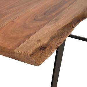 Dřevěný hnědý jídelní stůl 180 x 90 cm JAIPUR