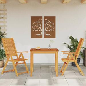3dílný zahradní jídelní set 85x85x74 cm masivní akáciové dřevo 3295260