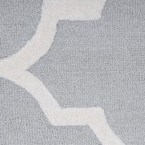 Šedý bavlněný koberec 200 x 300 cm SILVAN