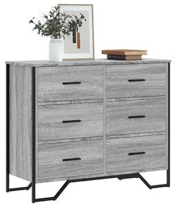 Komoda šedá sonoma 91 x 35,5 x 74,5 cm kompozitní dřevo 3295305