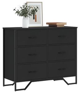 Komoda černá 91 x 35,5 x 74,5 cm kompozitní dřevo 3295302