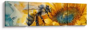 Obraz - Včelka, akvarel (170x50 cm)