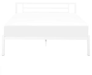 Kovová postel s rámem 160 x 200 cm bílá CUSSET