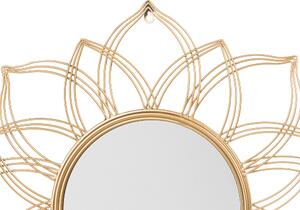 Zlaté nástěnné zrcadlo 67x67 cm MILLY
