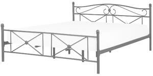 Černá kovová postel s rámem 180 x 200 cm RODEZ