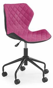 Dětská židle Matio, černá / růžová