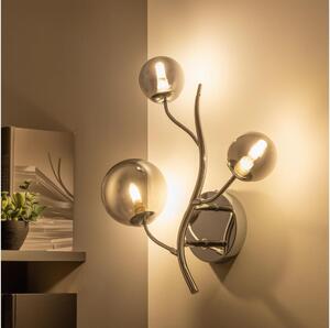 Brilagi - LED Nástěnné svítidlo MISTEL 3xG9/3W/230V černý chrom/kouřová