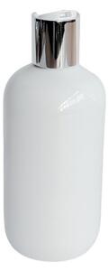 Dávkovač na mýdlo 300 ml bílý s bílo-stříbrným DISC TOP BELA