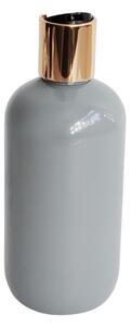 Dávkovač na mýdlo 300 ml šedý s černo-zlatým DISC TOP BELA