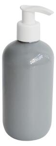 Dávkovač na mýdlo 300 ml šedý s bílou pumpičkou BELA