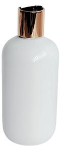 Dávkovač na mýdlo 300 ml bílý s černo-zlatým DISC TOP BELA