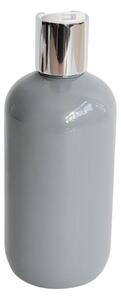 Dávkovač na mýdlo 300 ml šedý s bílo-stříbrným DISC TOP BELA