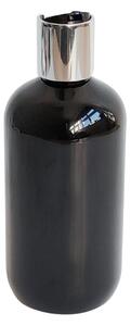 Dávkovač na mýdlo 300 ml černý s černo-stříbrným DISC TOP BELA
