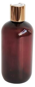 Dávkovač na mýdlo 300 ml hnědý s bílo-zlatým DISC TOP BELA