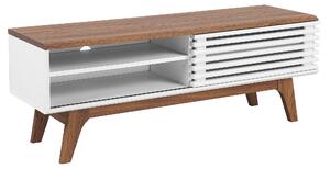 Televizní stolek bílý / dřevěný TOLEDO