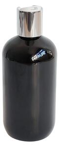 Dávkovač na mýdlo 300 ml černý s bílo-stříbrným DISC TOP BELA