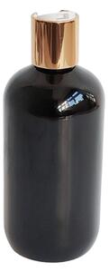 Dávkovač na mýdlo 300 ml černý s bílo-zlatým DISC TOP BELA