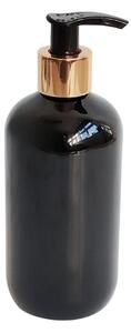 Dávkovač na mýdlo 300 ml černý s černo-zlatou pumpičkou BELA
