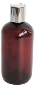 Dávkovač na mýdlo 300 ml hnědý s bílo-stříbrným DISC TOP BELA