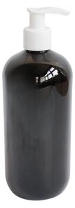 Dávkovač na mýdlo 500 ml černý s bílou pumpičkou BELA
