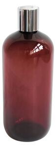 Dávkovač na mýdlo 500 ml hnědý s bílo-stříbrným DISC TOP BELA