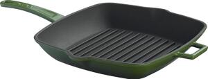 Grilovací pánev 26 x 26 cm, litinová, zelená LAVA Metal LVPGT2626K0G