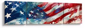Obraz - Vlajka USA (170x50 cm)