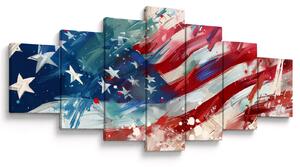 Obraz - Vlajka USA (210x100 cm)