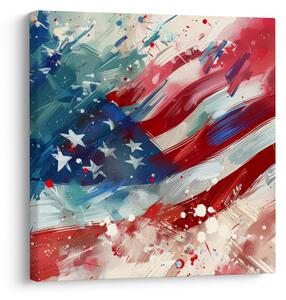 Obraz - Vlajka USA (30x30 cm)
