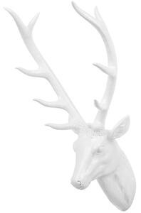 Nástěnná figurka bílá 67 cm DEER HEAD
