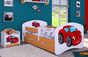 Dětská postel se šuplíkem 180x90cm RED CAR