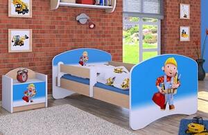 Dětská postel bez šuplíku 140x70cm BOŘEK STAVITEL