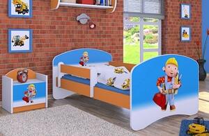 Dětská postel bez šuplíku 180x90cm BOŘEK STAVITEL