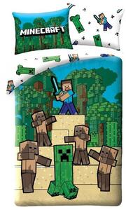 HALANTEX Dětské povlečení Minecraft Creeper a Steve