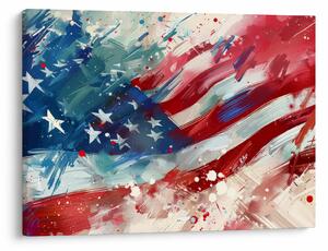 Obraz - Vlajka USA (70x50 cm)