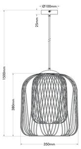 Globo 15965H1 - Lustr na lanku DICHTI 1xE27/40W/230V pr. 35 cm