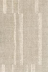 Kusový koberec vlněný Agnella Agnus Brush Lines Šedý Béžový Rozměr: 300x300 cm