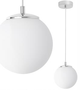 Závěsná lampa Light Home stříbrná koule 15 cm E14