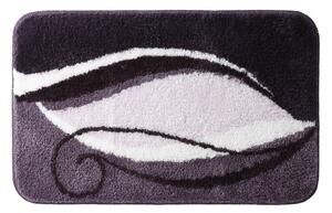 Velmi hebká a hustá koupelnová předložka, motiv Zilla purpurová 50x40 cm