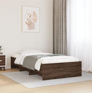 Rám postele bez matrace hnědý dub 75 x 190 cm kompozitní dřevo 3295715