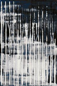 Kusový koberec vlněný Agnella Agnus Visible Černý Šedý Rozměr: 133x180 cm