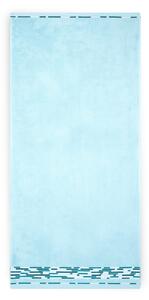 Luxusní osuška Grafik - světle modrá (rozměr: 70 x 140 cm)